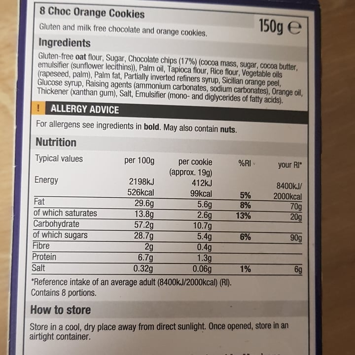 review photo of Morrisons Choc Orange Cookies shared by @immy on 16 May 2021 - review