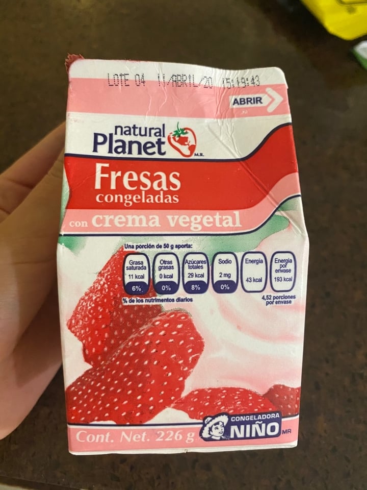review photo of Natural planet Fresas Con Crema shared by @aleheli on 07 Jan 2020 - review