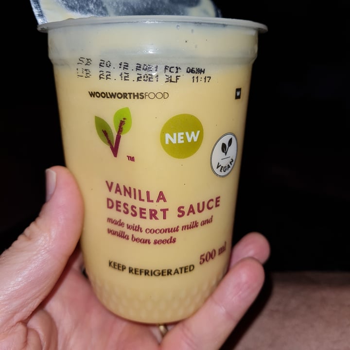 photo of Woolworths Food Vanilla dessert sauce shared by @vegankitchensa on  16 Dec 2021 - review