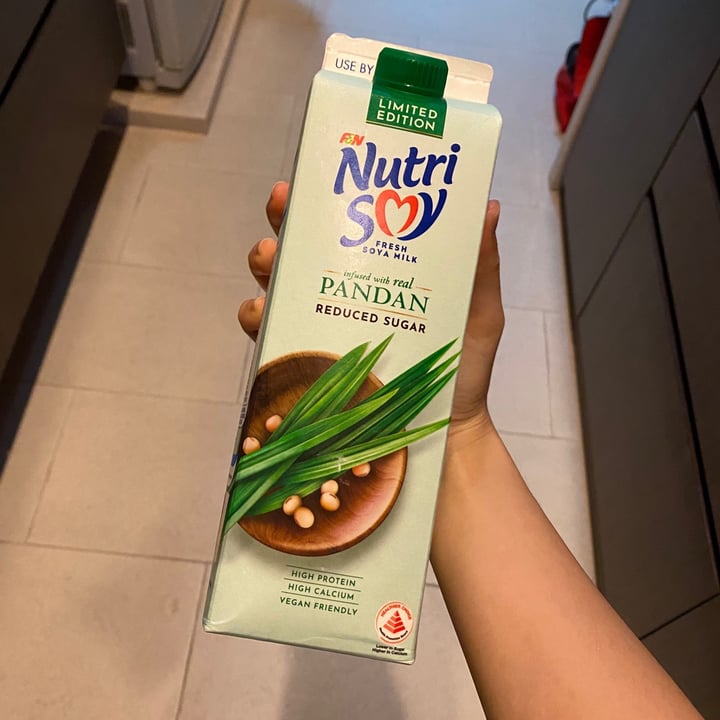 photo of F&N Nutrisoy Pandan Flavoured Soy Milk shared by @cel on  03 Aug 2020 - review