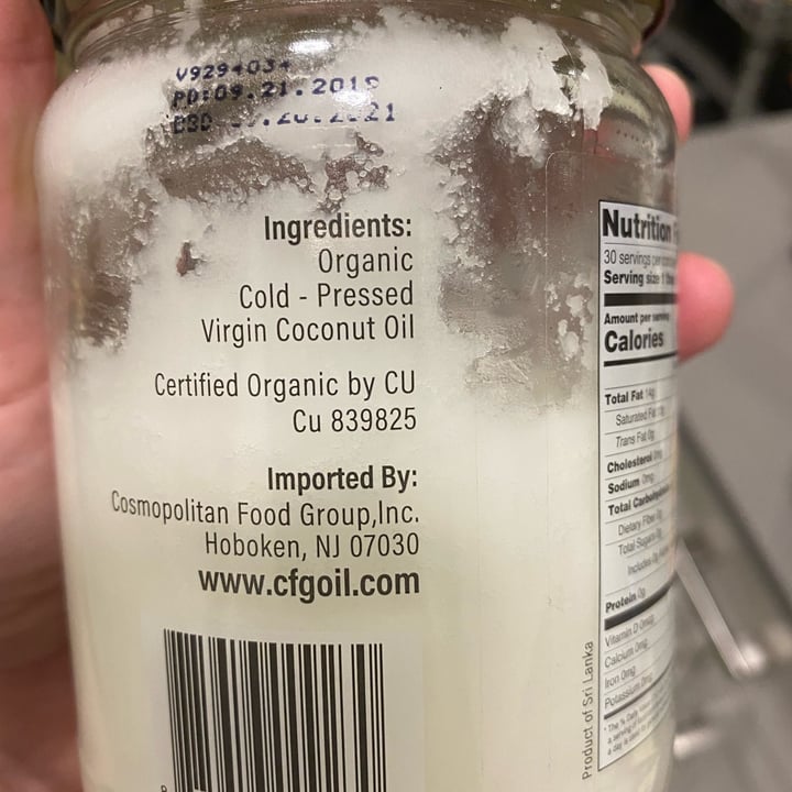 photo of Palermo Organic Coconut Oil shared by @kmeregali on  05 May 2022 - review