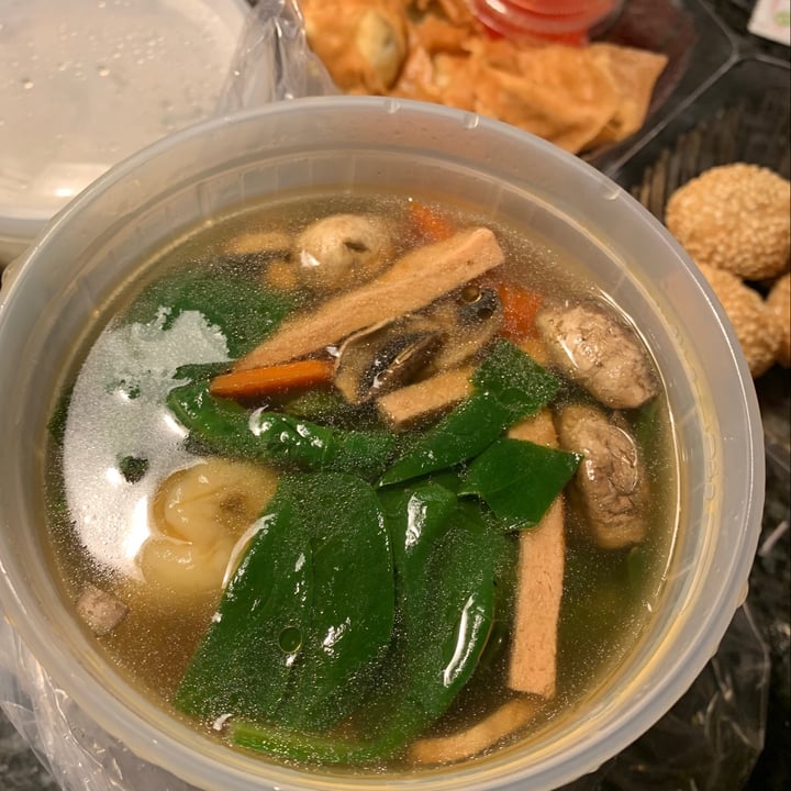 photo of Enjoy Vegetarian Restaurant Wonton Soup shared by @celinaserenity on  01 Apr 2021 - review