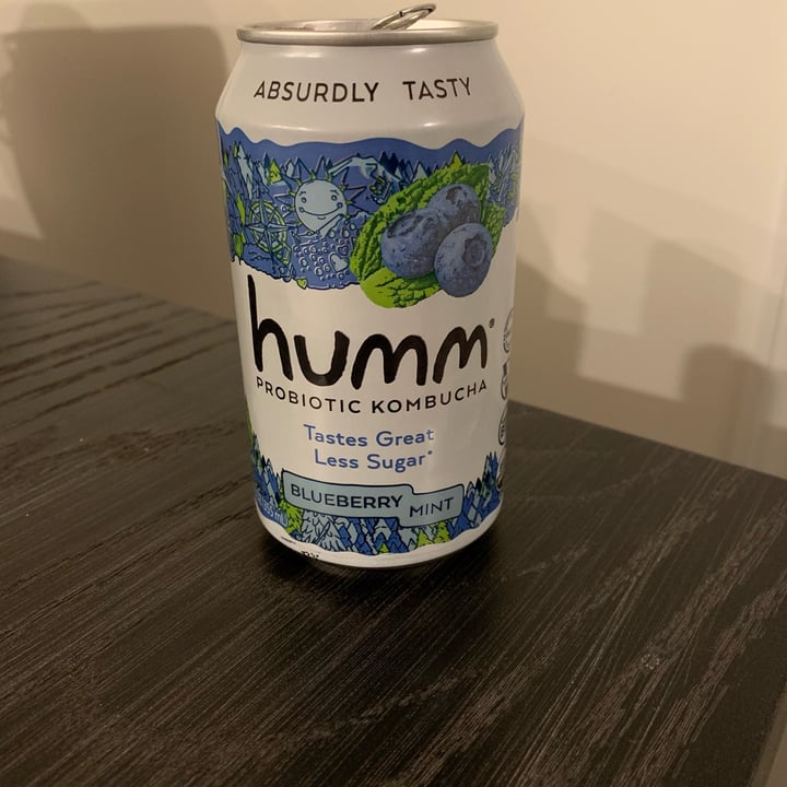 photo of Humm Kombucha Blueberry Mint shared by @friendlyvegan on  12 Dec 2022 - review