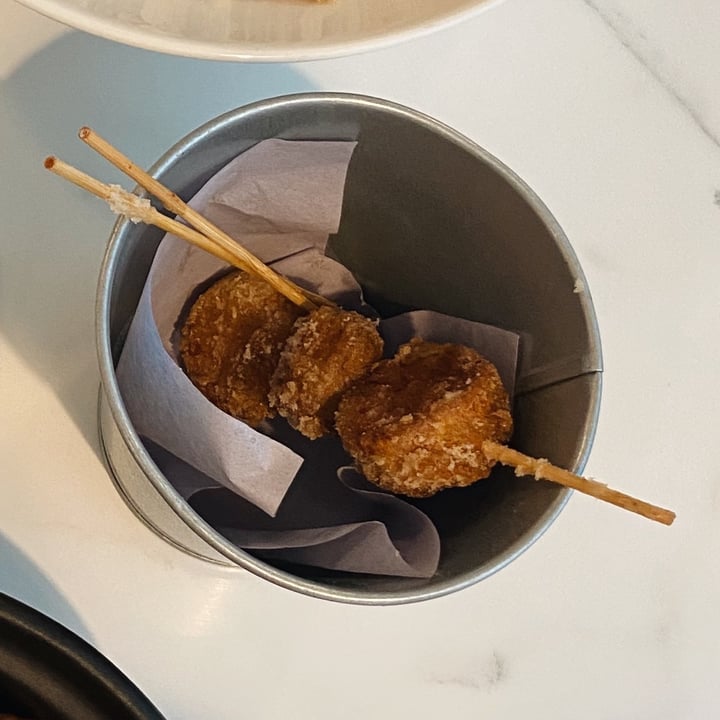 review photo of The Clef Cafe Fried mushroom skewers shared by @cadyliys on 31 Dec 2020 - review