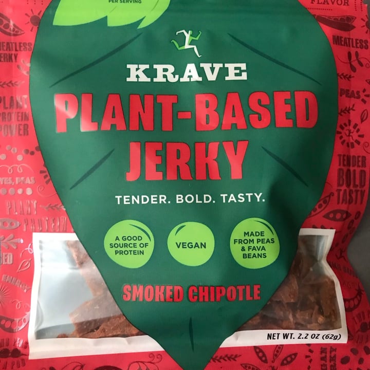photo of Krave Plant-based jerky smoked chipotle shared by @jillt on  24 Aug 2021 - review
