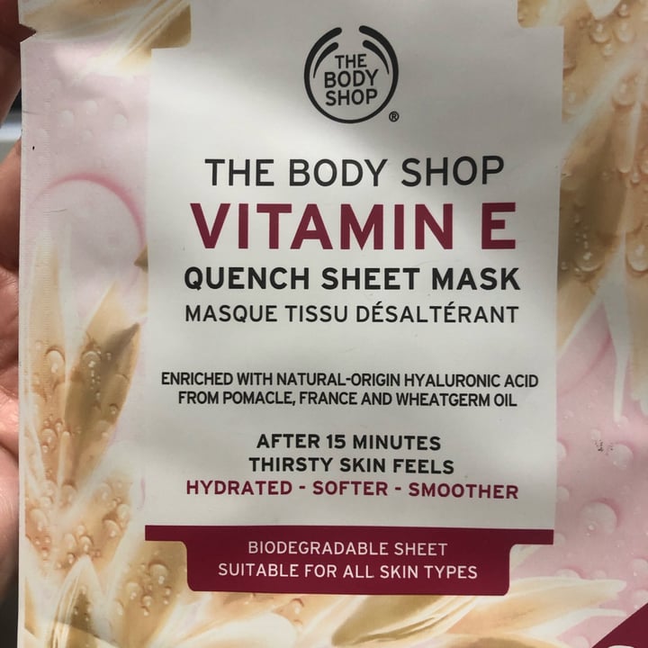 photo of The Body Shop Vitamin E Quench Sheet Mask shared by @yumi on  30 Oct 2021 - review