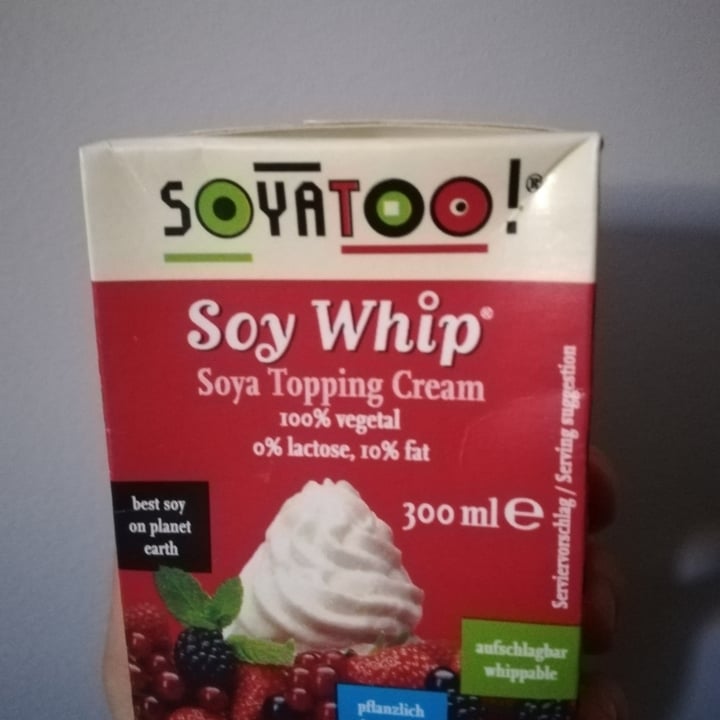 review photo of Soyatoo! Soy Whip Soy Topping Cream shared by @happycri86 on 12 Mar 2022 - review