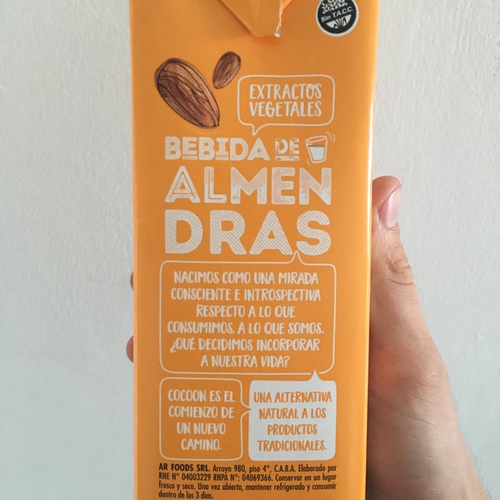 photo of Cocoon Bebida de Almendras sabor Chocolate shared by @kundo on  30 Sep 2021 - review