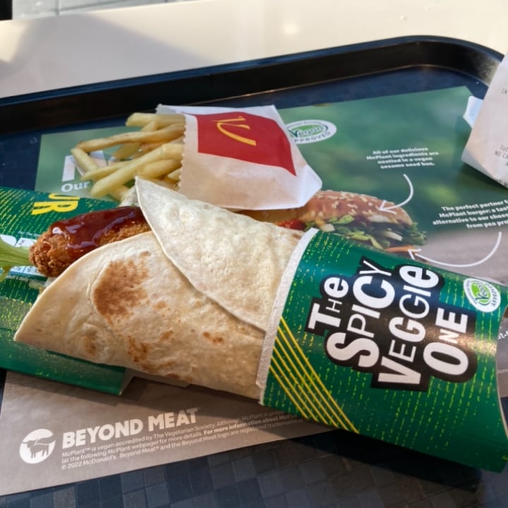 photo of McDonalds Wrap Spicy veggie one shared by @alxjandra on  16 Jun 2022 - review