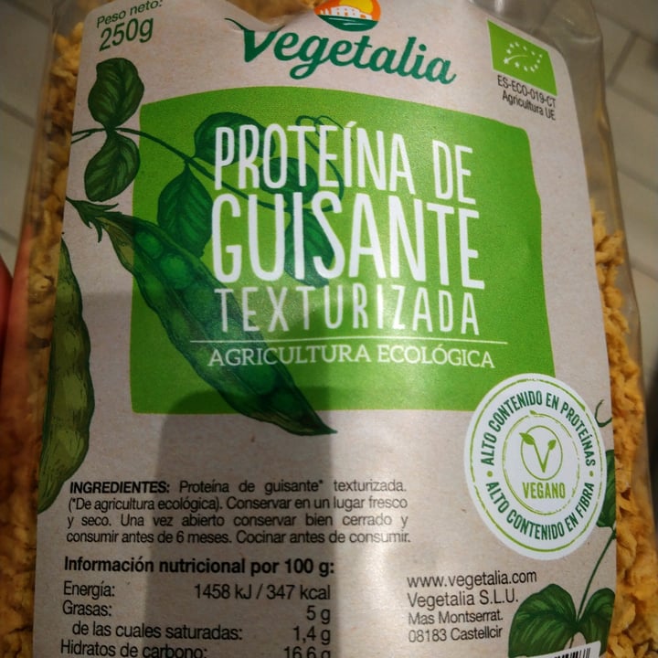 photo of Vegetalia Proteína de Guisante Texturizada shared by @walkabout-veg on  23 Oct 2020 - review