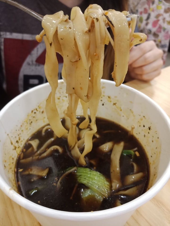 photo of Noodle Face A Meatless Cuisine Spicy black sauce homemade noodle shared by @gretchforveg on  05 May 2019 - review