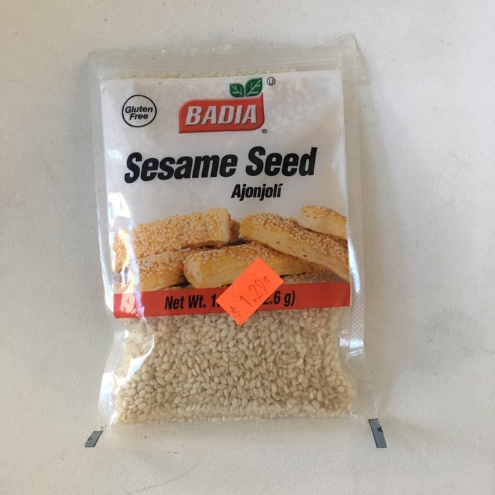photo of Badia Sesame seeds shared by @groundturmeric on  30 Sep 2021 - review