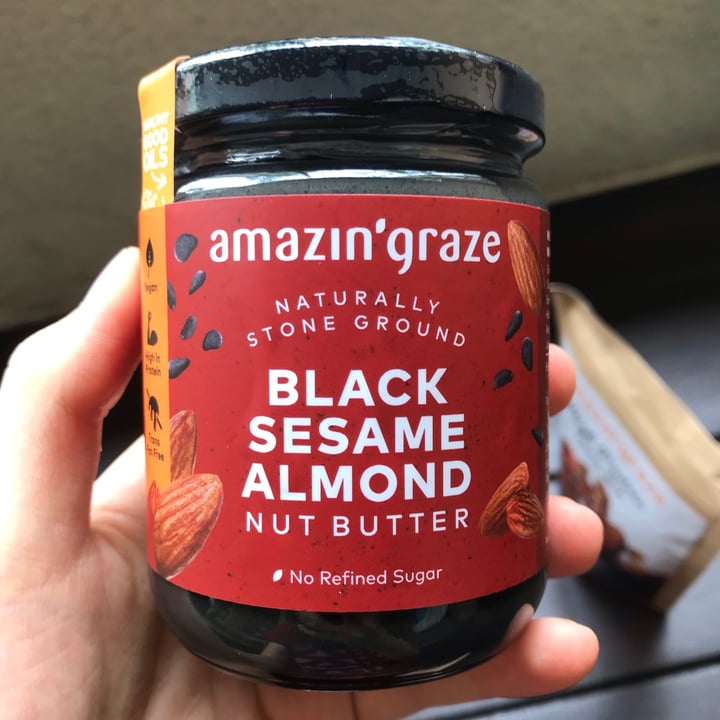 photo of Amazin' graze black sesame almond nut butter shared by @applepancakes on  09 Oct 2020 - review