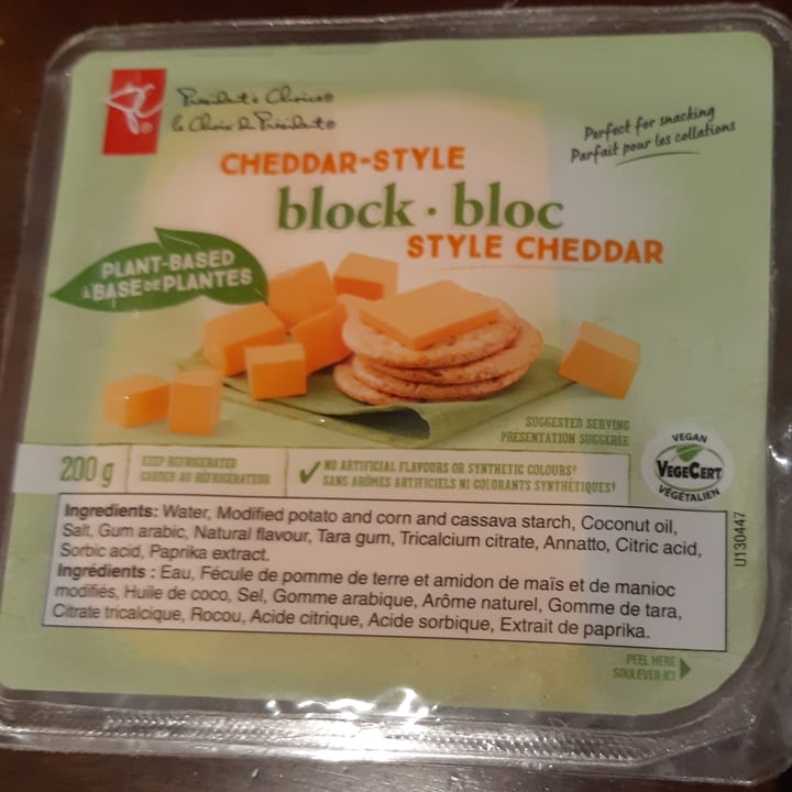 photo of President's Choice Cheddar Style Block shared by @hbchic on  22 Dec 2020 - review