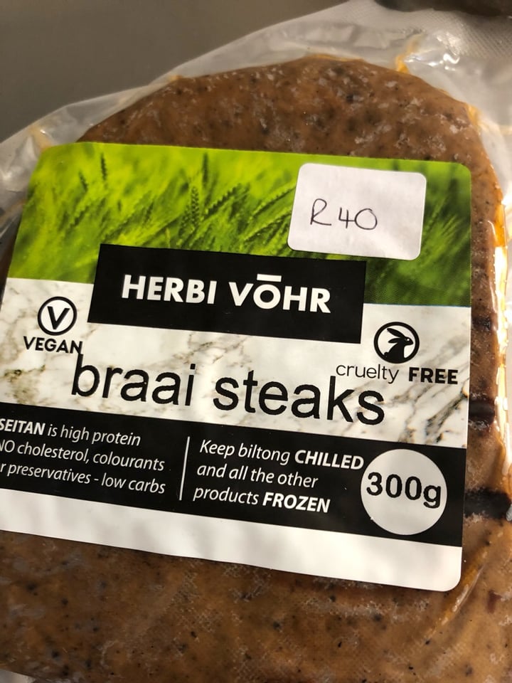photo of HERBI VŌHR Braai Steak shared by @ashers5 on  23 Sep 2019 - review