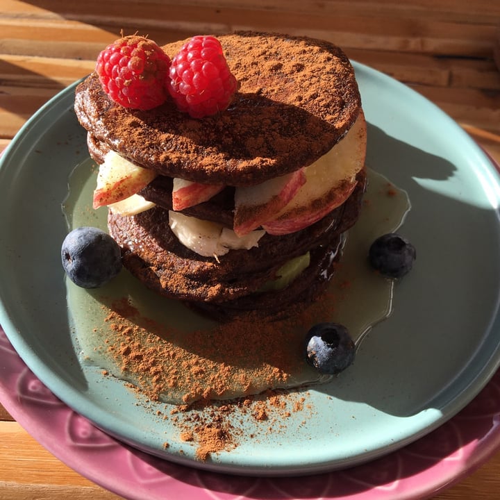 photo of Aloha Cafe Carob Pancakes with rice syrup, fruits & cinnamon shared by @pbsofia on  31 Dec 2020 - review