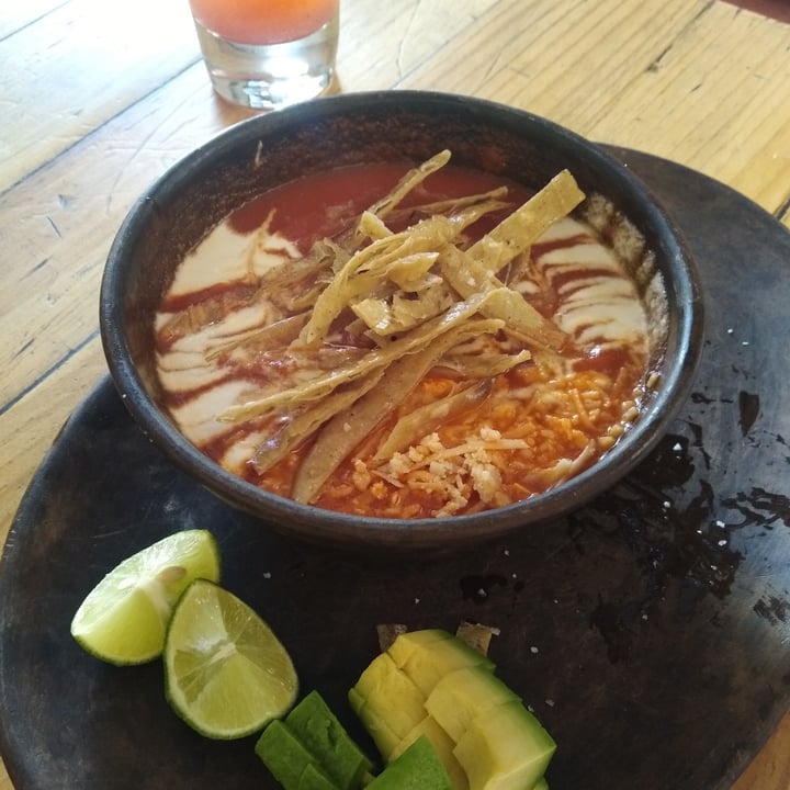 photo of La Colmena Sopa Azteca shared by @vegan-know-it-all on  10 Oct 2021 - review