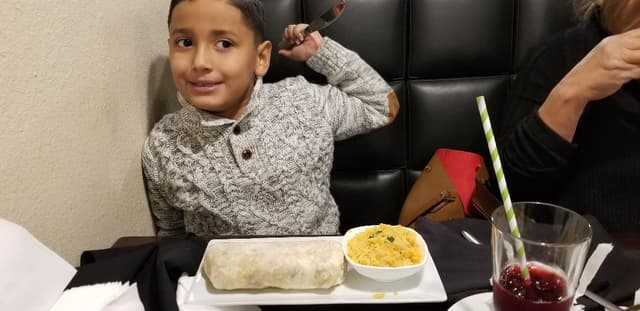 Photo of the dish “Kids Bean And Cheese Burrito”