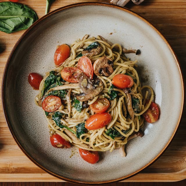 「Basil Pesto Pasta」の料理の写真