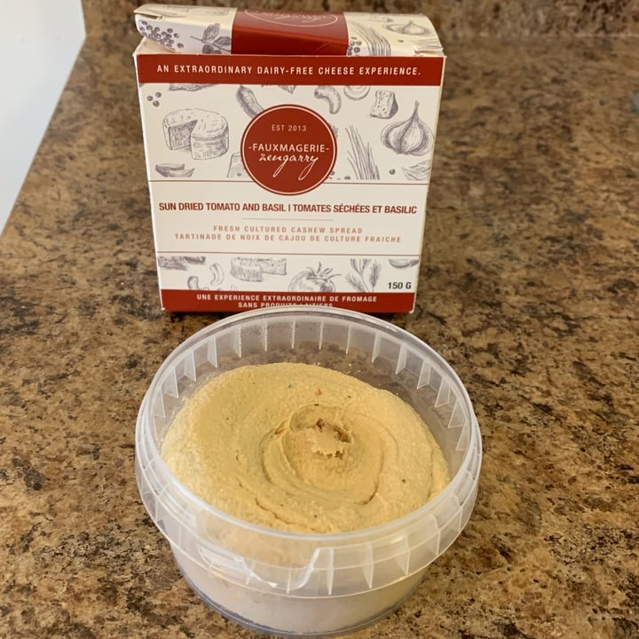 photo of Fauxmagerie Zengarry Sun Dried Tomato And Basil Fresh Cultured Cashew Spread shared by @louisg on  25 Oct 2022 - review