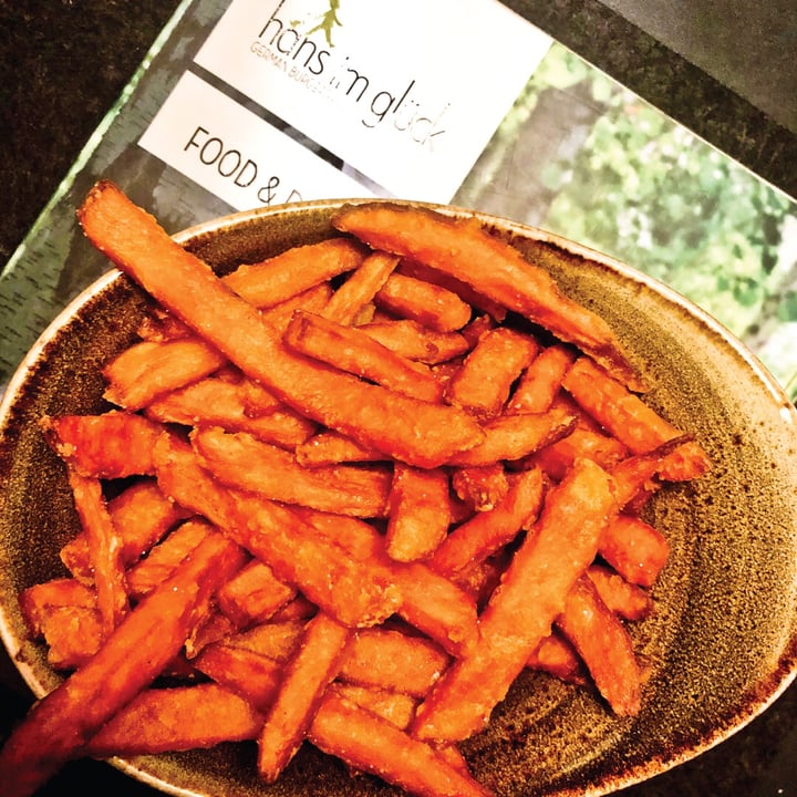review photo of Hans Im Glück German Burgergrill Sweet Potato Fries shared by @alettertovegans on 31 Aug 2019 - review