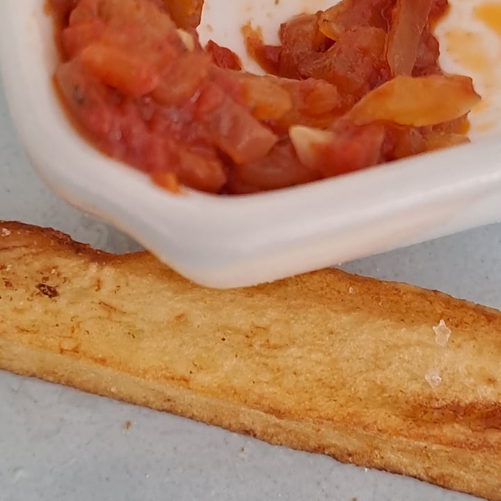 review photo of Grace + Merci Potato Skin Fries With Tomato And Onion Salsa shared by @lgrobowski on 18 Nov 2022 - review