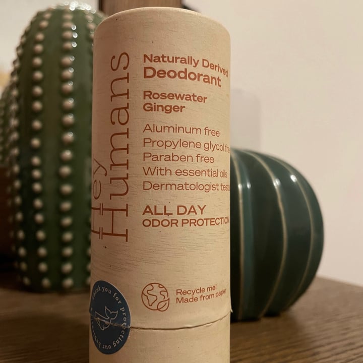photo of Hey Humans Rosewater Ginger Deodorant shared by @giulc on  10 Aug 2021 - review