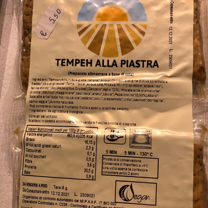 photo of bioenergy Tempeh alla piastra shared by @lavitadimaggy on  27 Oct 2021 - review