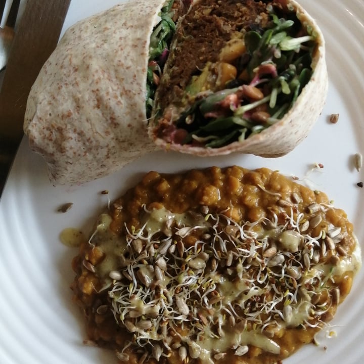 photo of The Sunshine Food Sprouting Co Veg Burger Wrap shared by @nickyv on  27 Jul 2021 - review