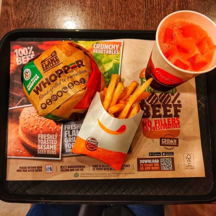 photo of Burger King Plant-based Whopper shared by @sgplantbasedfoodie on  01 Jul 2021 - review