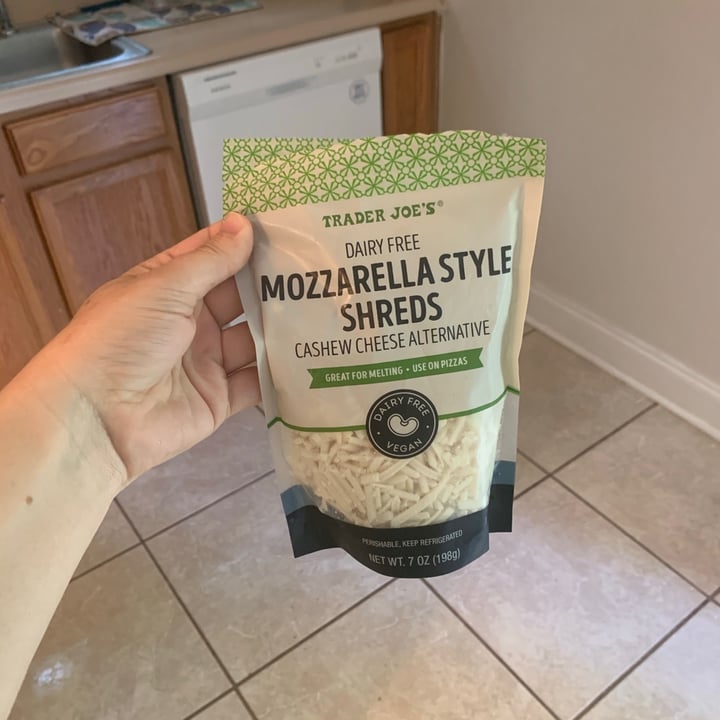 photo of Trader Joe's Dairy Free Mozzarella Style Shreds shared by @christajosie86 on  14 Jun 2020 - review