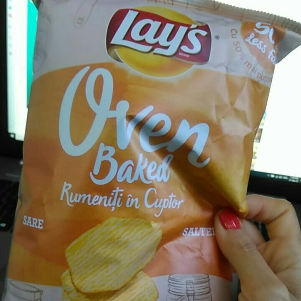 Lay's Oven baked potato chips Salted Reviews abillion