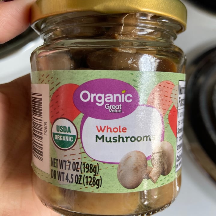photo of Great Value  Organic whole mushrooms shared by @feboni on  21 Jul 2021 - review
