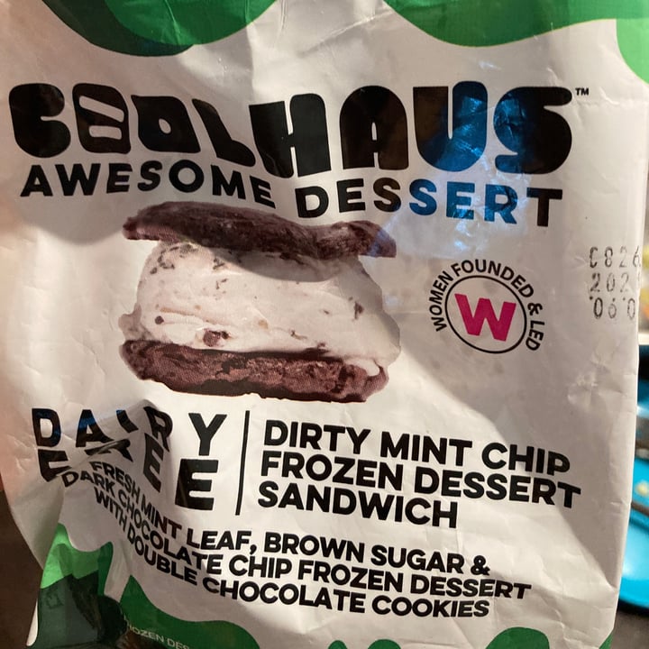 photo of COOL HAUS Dirty Mint Chip Frozen Dessert Sandwich shared by @sgrande on  28 May 2020 - review