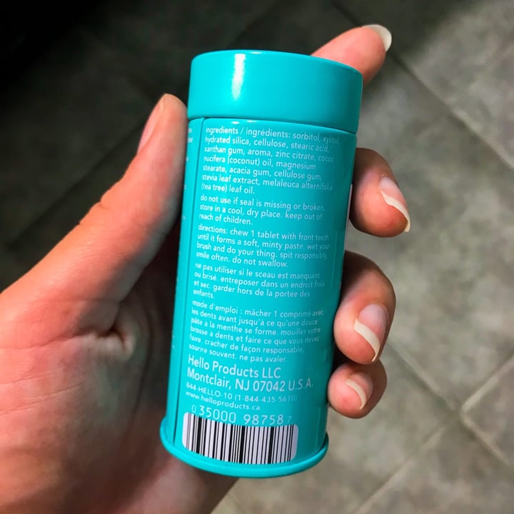 review photo of Hello Natural Peppermint Whitening Toothpaste Tablets shared by @illusionist on 05 Aug 2022 - review