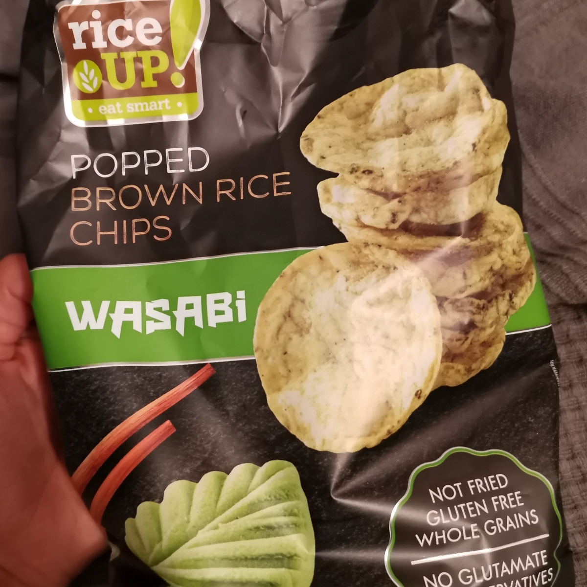 Wasabi Rice Chiops Sabor Wasabi from Rice Up! - Vegan Product Reviews & Ratings | abillion