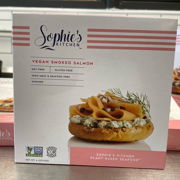 photo of Sophie's Kitchen Vegan Smoked Salmon shared by @vegasvegan1310 on  09 Apr 2022 - review