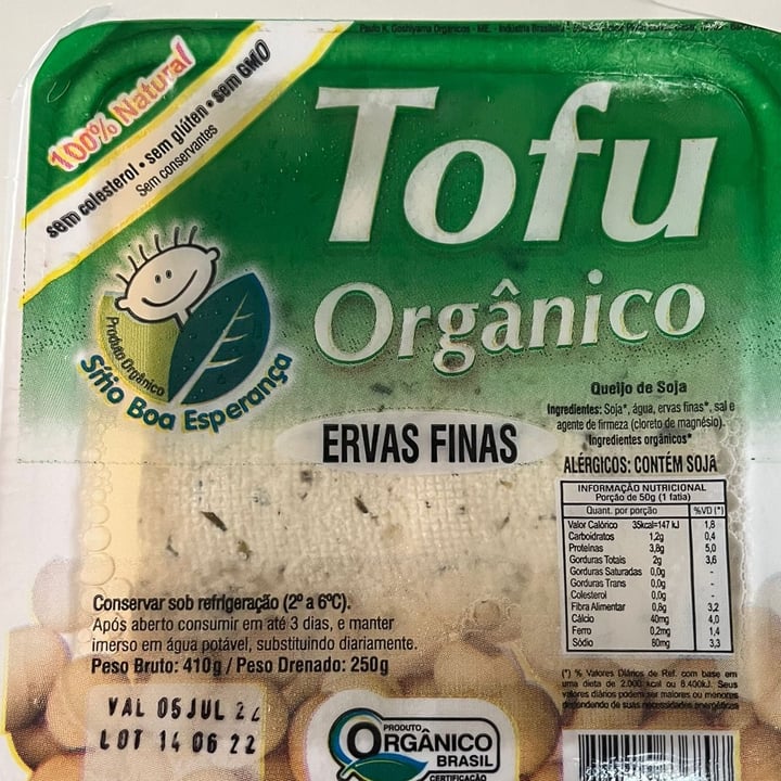 photo of Sitio boa esperança Tofu Orgânico Ervas Finas shared by @anapaula2022 on  21 Jun 2022 - review