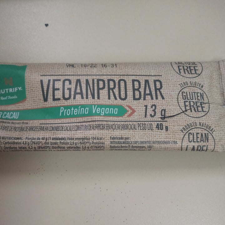 photo of veganpro bar Veganpro Bar shared by @49edna on  07 Jun 2022 - review