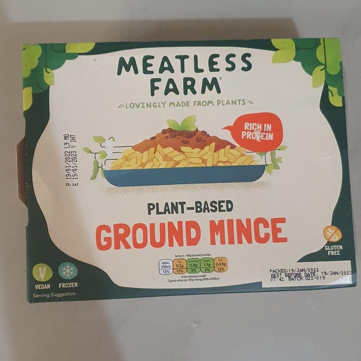 photo of Meatless Farm Meat Free Mince shared by @aaronjooste on  16 Aug 2022 - review