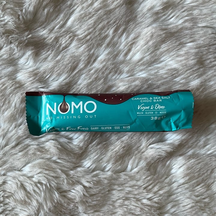 photo of NOMO Caramel & Sea Salt Choc Bar shared by @minmarmag on  24 Nov 2021 - review