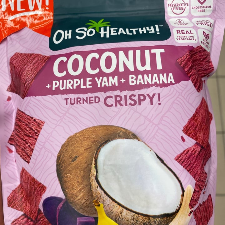 photo of Oh So Healthy! fruit crisps - purple yam, banana, coconut shared by @keithsababab on  25 Apr 2021 - review