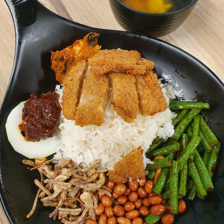 photo of Greendot Plaza Singapura Nasi Lemak Cutlet Rice Set shared by @mushroomtarian on  14 Sep 2020 - review