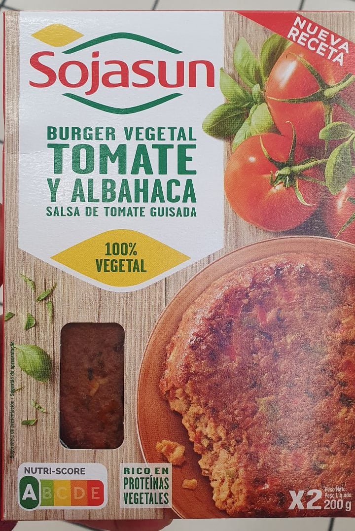 photo of Sojasun Burger vegetale Tomate Y Albahaca shared by @mariencd on  16 Mar 2020 - review