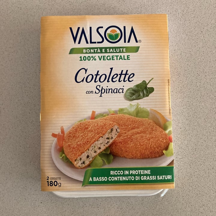 photo of Valsoia Cotolette con spinaci shared by @helenax on  24 Sep 2022 - review