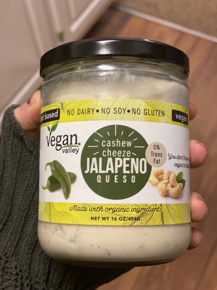 review photo of Vegan Valley Cashew Cheese Jalapeño Queso shared by @laineyjo on 13 Apr 2020 - review