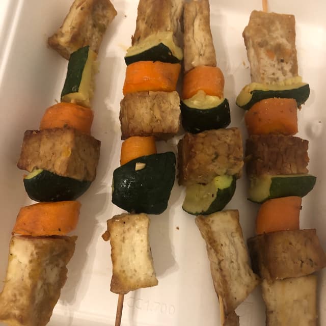 Photo of the dish “Spiedini Di Tofu, Tempeh E Verdure”