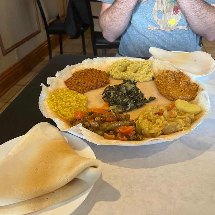 review photo of Meskerem Ethiopian Restaurant Vegetarian Platter shared by @ethankadet on 15 May 2022 - review