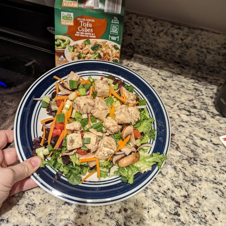 review photo of Earth Grown Sesame Ginger Tofu Cubes shared by @beachbummum on 23 Feb 2022 - review
