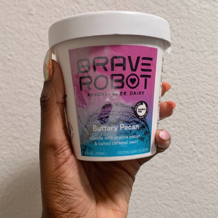 photo of Brave Robot Brave Robot Buttery Pecan Animal-Free Dairy Ice Cream shared by @kkeeeekkss on  15 Jul 2021 - review